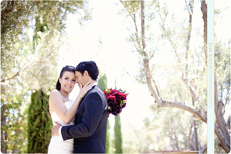 Orange County, black calla lilly bouquet