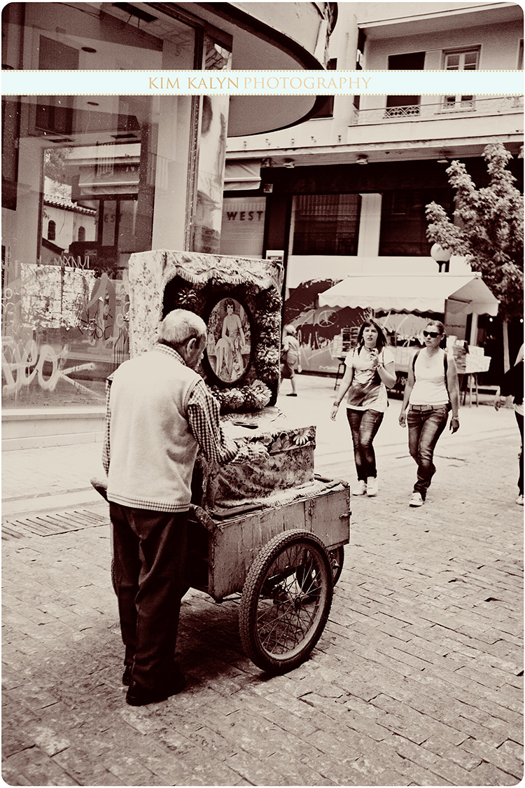 Man Pushing Cart